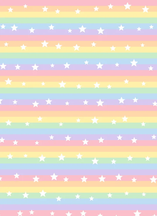 Rainbow Stars bookmark design