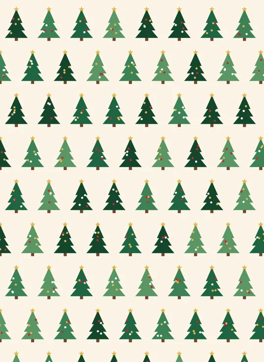 Christmas Trees bookmark design