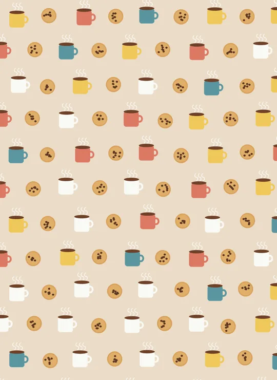Coffee & Cookies bookmark design