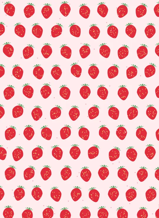 Strawberries bookmark design