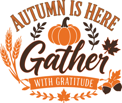 Autumn Is Here Gather With Gratitude sticker