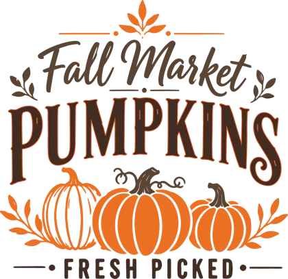Fall Market Pumpkins Fresh Picked sticker