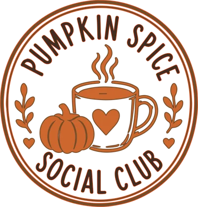 Pumpkin Spice Social Club (Round) sticker